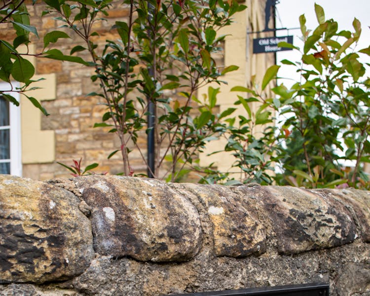 Street sign for the Old Schoolhouse Bed and Breakfast accommodation in Haltwhistle, Northumberland
