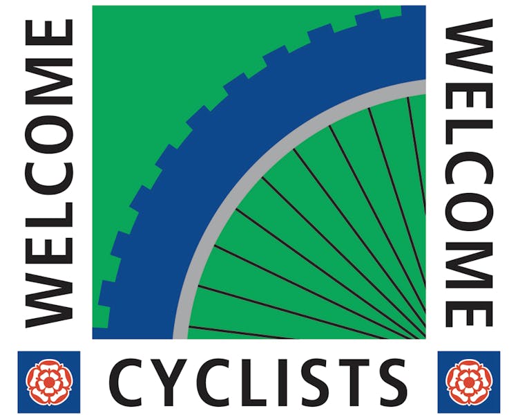 Cyclists welcome logo for the Old Schoolhouse Bed and Breakfast in Haltwhistle, Northumberland